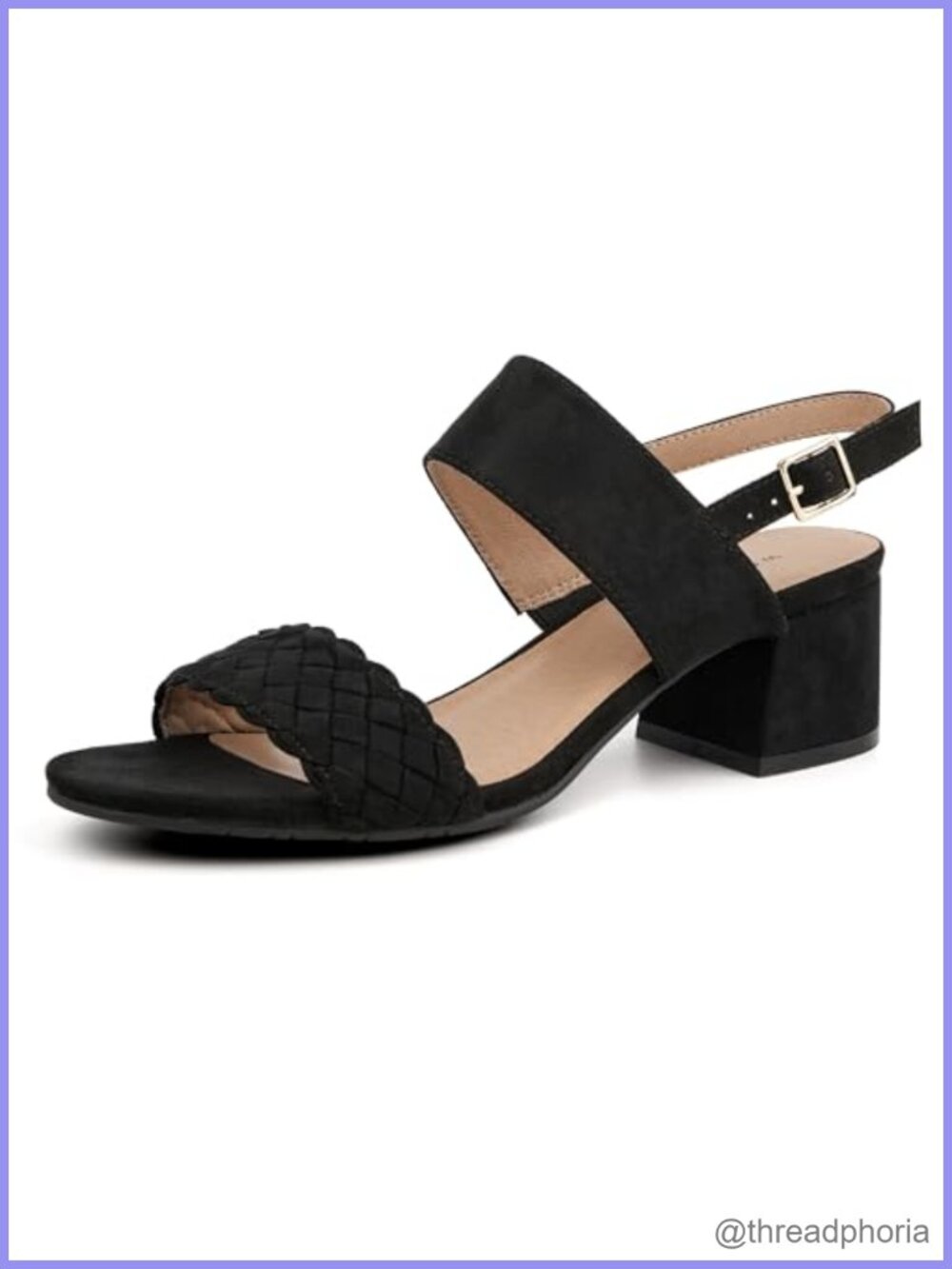 Women's Block Heel Sandals Chunky Slingback Ankle Strap Pumps Dress Shoes
